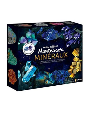 Mon coffret Montessori des minéraux - Avec 2 pierres véritables - Dès 5 ans
