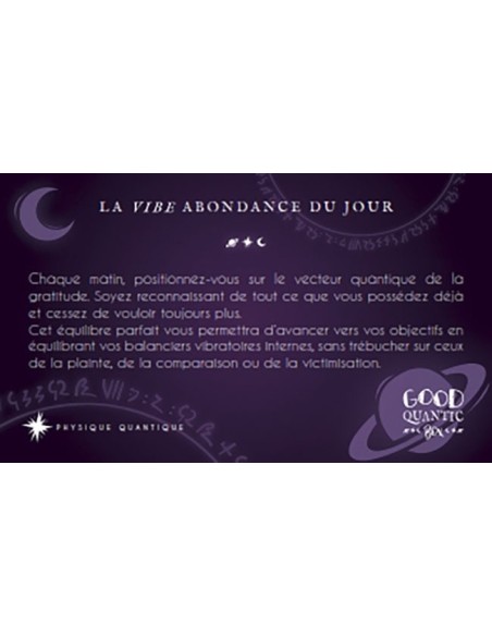 Good Quantic Box - 50 cartes 100% abondance - Stéphanie Abellan