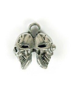 Pendentif Double Crâne 07