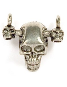 Pendentif Triple Crâne 10