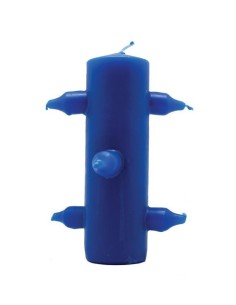 Bougie 7 mèches Bleue