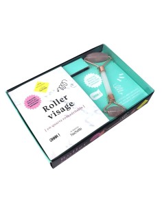 Coffret Roller visage en quartz rose véritable