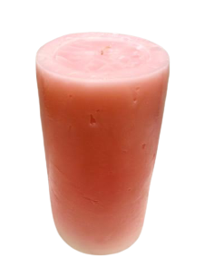 Bougie creuse Rose 20x10 cm