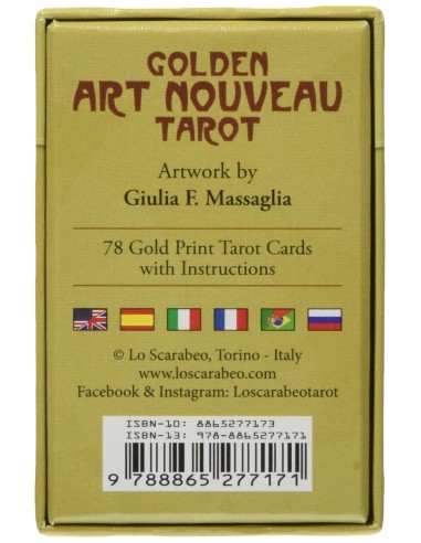 Golden Art Nouveau Mini Tarot - Giulia Massaglia