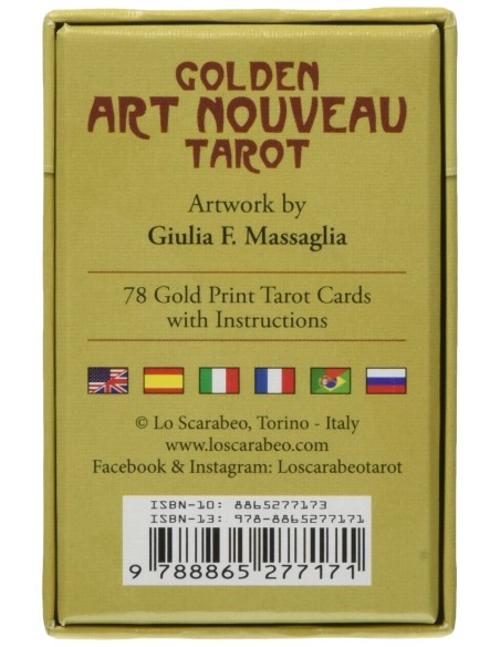 Golden Art Nouveau Mini Tarot - Giulia Massaglia