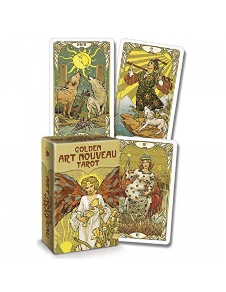 Golden Art Nouveau Mini Tarot - Giulia Massaglia