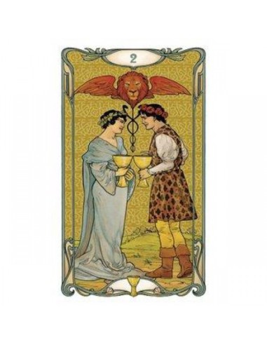 Golden Art Nouveau Mini Tarot - Giulia Massaglia