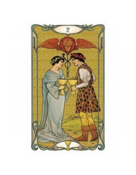 Golden Art Nouveau Mini Tarot - Giulia Massaglia