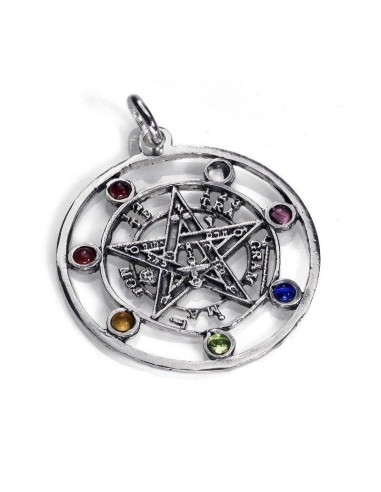 Amulette en argent Tétragrammaton et 7 Puissances