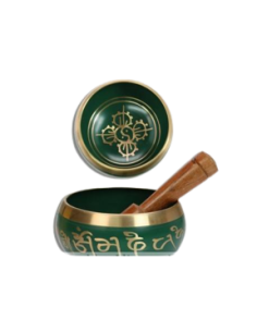 Bol chantant tibétain vert