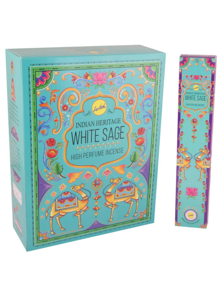 Encens Sauge blanche en bâtonnets Sree Vani Indian Heritage Encens Sauge blanche en bâtonnets Sree Vani Indian Heritage