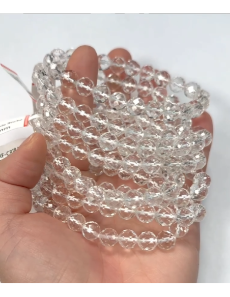 Bracelet Cristal de Roche Facetée