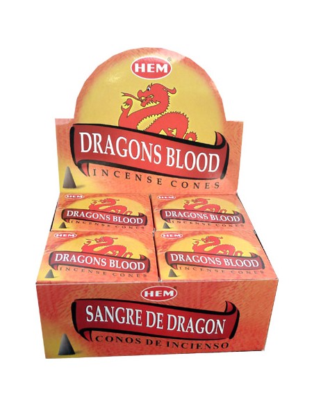 Encens Sang de Dragon en cônes HEM