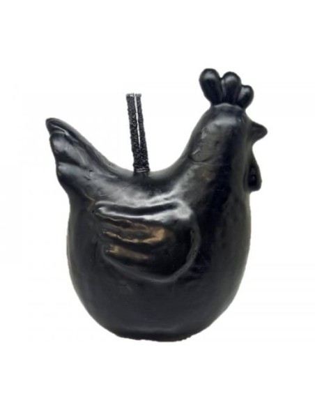 Bougie figurative Poule noire