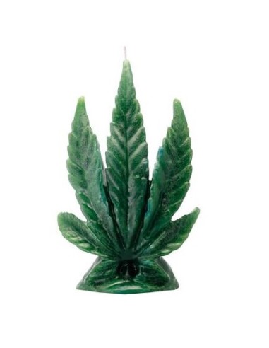 Bougie figurative Feuille de Cannabis