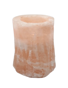 Porte bougie chauffe-plat Tronc d'arbre en sel de l'Himalaya 2