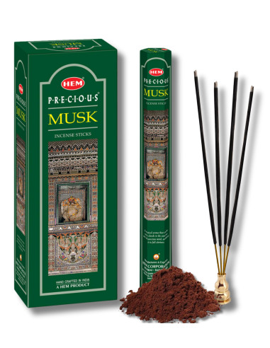 Encens Musc précieux 20 grs Hexa Hem
