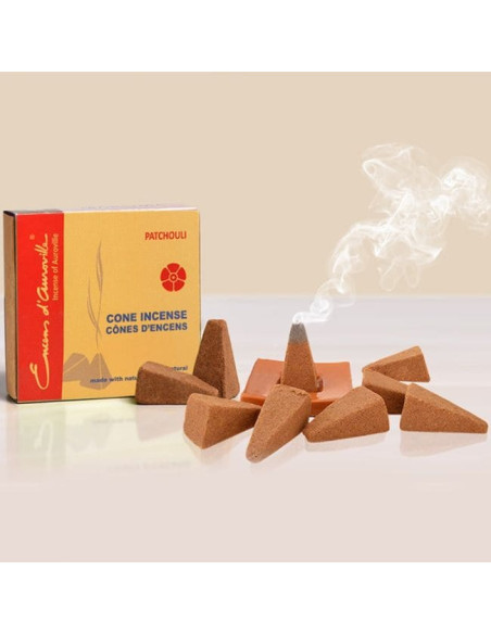 Encens en cône Patchouli Auroville