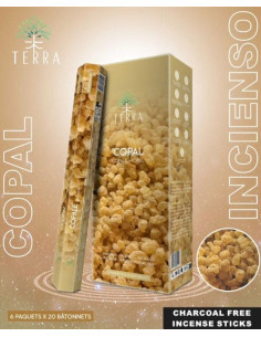 Encens Terra Copal hexa sans charbon 30grs 2