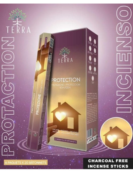 Encens Terra Protection hexa sans charbon 30grs
