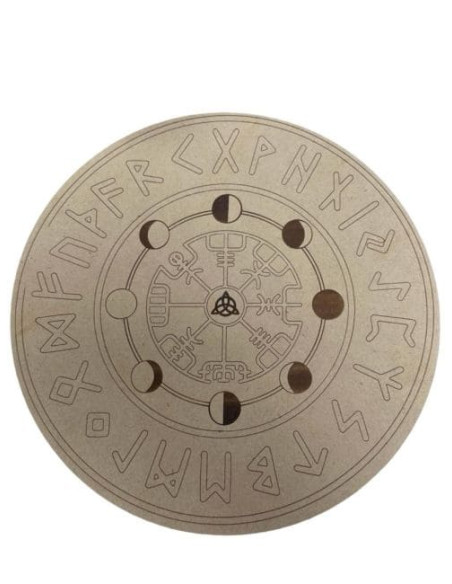 Planche de divination futhark en bois 20cm