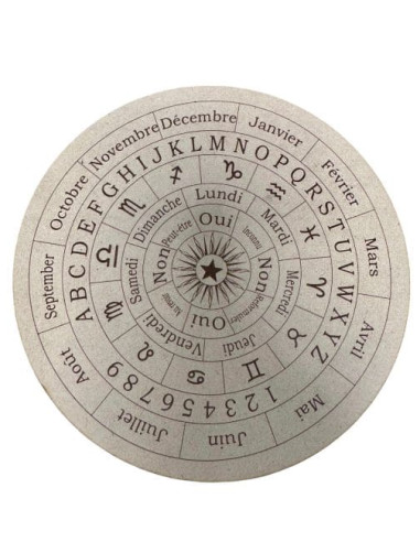 Planche de divination pour pendule en bois 20cm