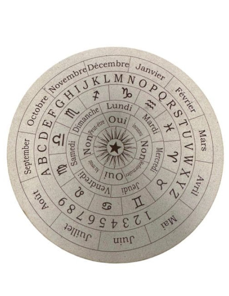 Planche de divination pour pendule en bois 20cm