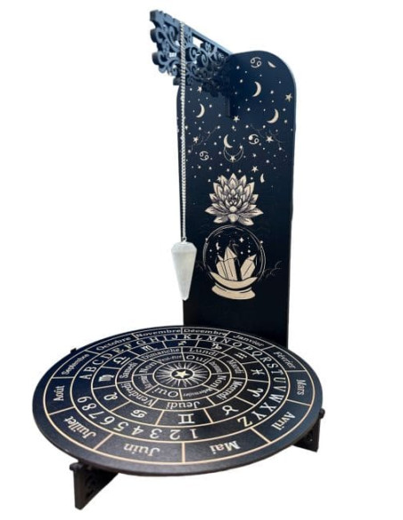 Planche de divination Soleil en bois 28cm