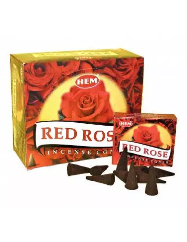 Encens Rose rouge HEM (cônes)