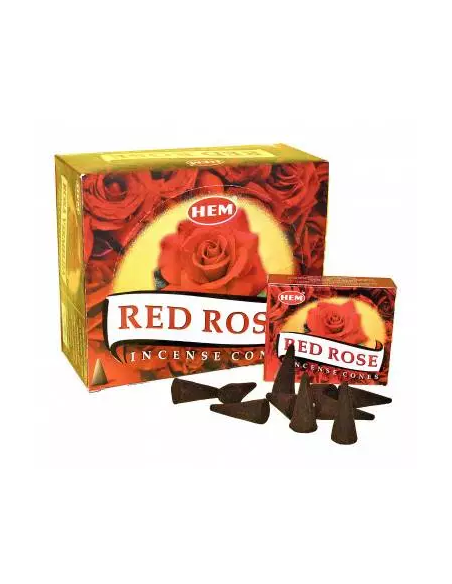 Encens Rose rouge HEM (cônes)