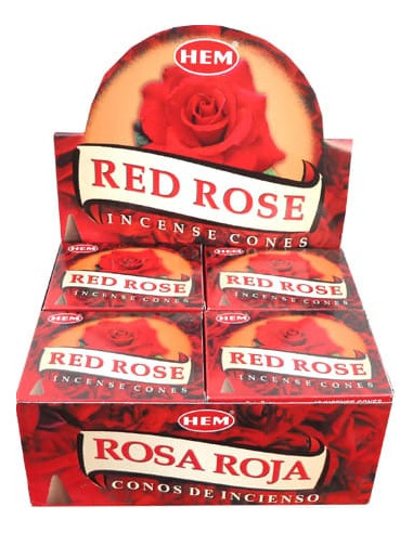 Encens Rose rouge en cônes HEM