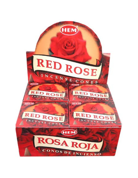 Encens Rose rouge en cônes HEM