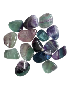 Pierre roulée Fluorite Multicolore AA - 10-12g