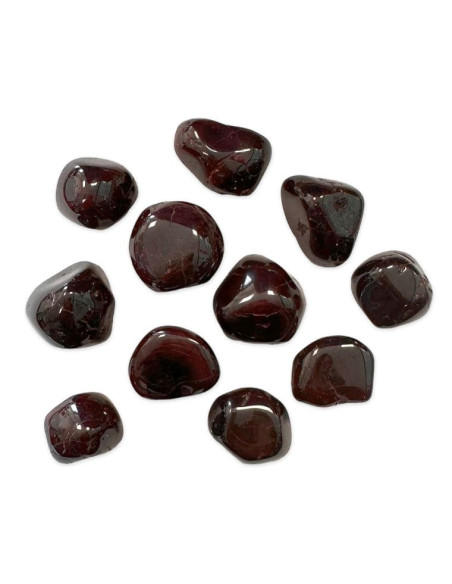 Pierre Roulée Grenat rouge - Qualité AA, 20g