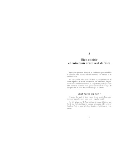 Oeuf de Yoni, éveil de la source sacrée -...