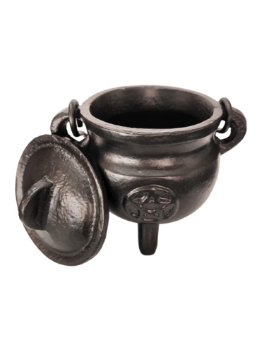 Encensoir petit chaudron de sorcière en fonte...