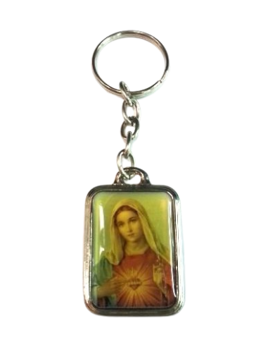 Porte-clés Cœur Immaculé de Marie – Symbole de Foi et de Protection Maternelle