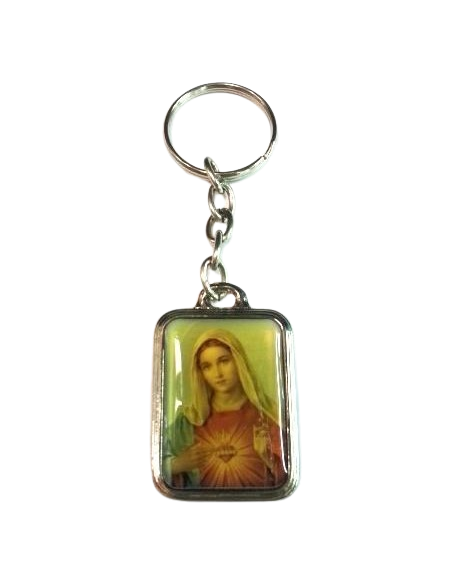Porte-clés Cœur Immaculé de Marie – Symbole de Foi et de Protection Maternelle