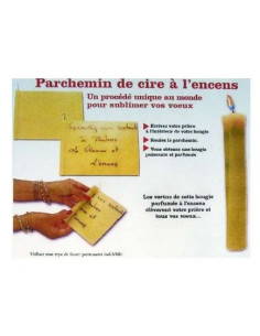 Parchemin de cire à l'encens