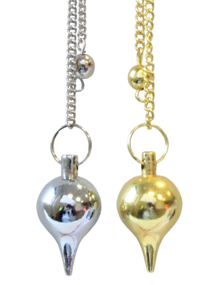 Pendule Goutte - Métal Doré ou Nickel