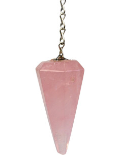 Pendule à facettes Quartz rose