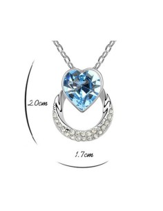 Cœur de Cristal Bleu 2
