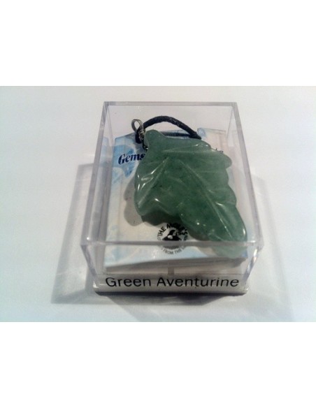 Pendentif Aventurine Feuille