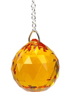 Boule de Cristal à facettes 30 mm Topaze Svadhistana