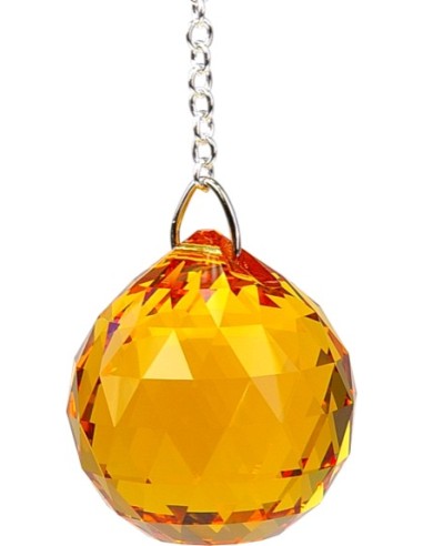 Boule de Cristal à facettes 30 mm Topaze Svadhistana