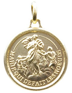 Médaille Marie qui défait les noeuds dorée