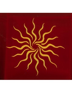 Tapis rouge 80 x 80 cm Soleil 2