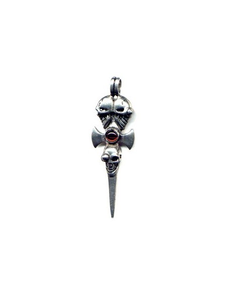 Epée à la tête de mort Pendentif