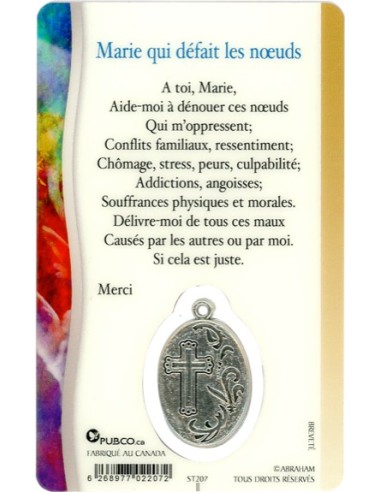 Carte Sainte Marie qui défait les Noeuds