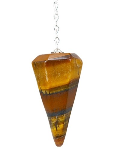 Pendule à facettes oeil de tigre